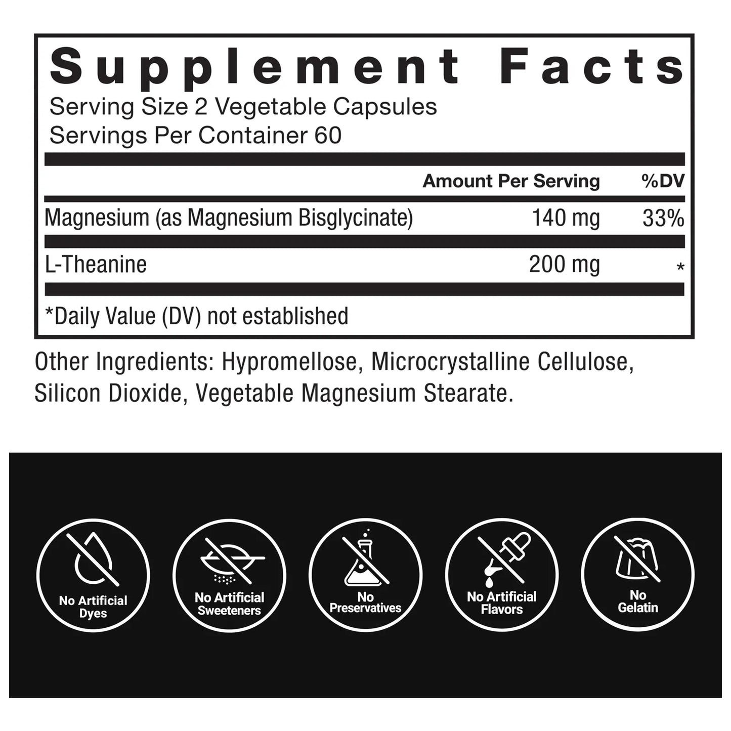 Magnesio Bisglicinato Con L Teanina 120 Capsulas Relajacion Muscular Y Mental