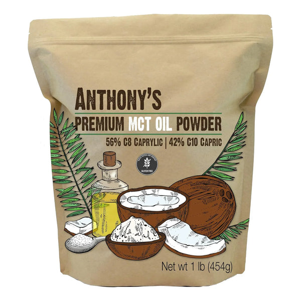 Aceite MCT En Polvo Premium 56 C8 42 C10 Sin Gluten Keto 454g