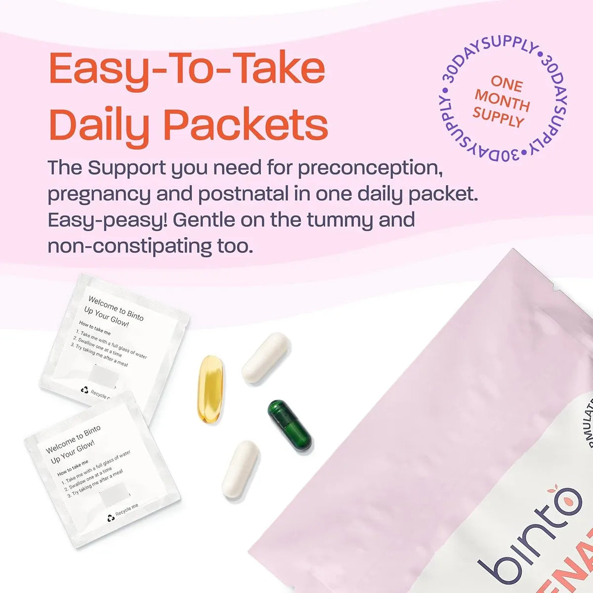 Multivitamínico Prenatal 4 En 1 Con Probióticos Hierro DHA Kit Para Embarazo Saludable