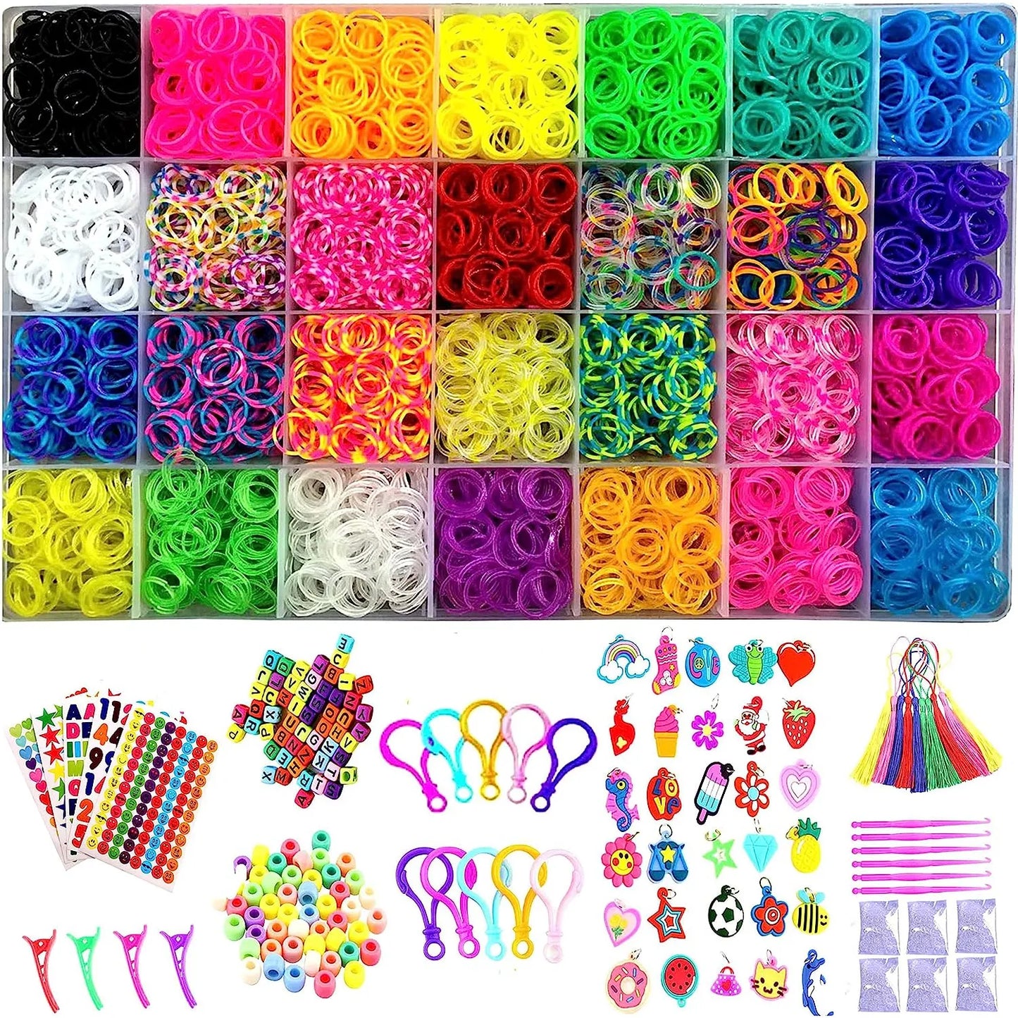 Kit Fabricacion Bisuteria 12000 Piezas YITOHOP Manualidades Niños