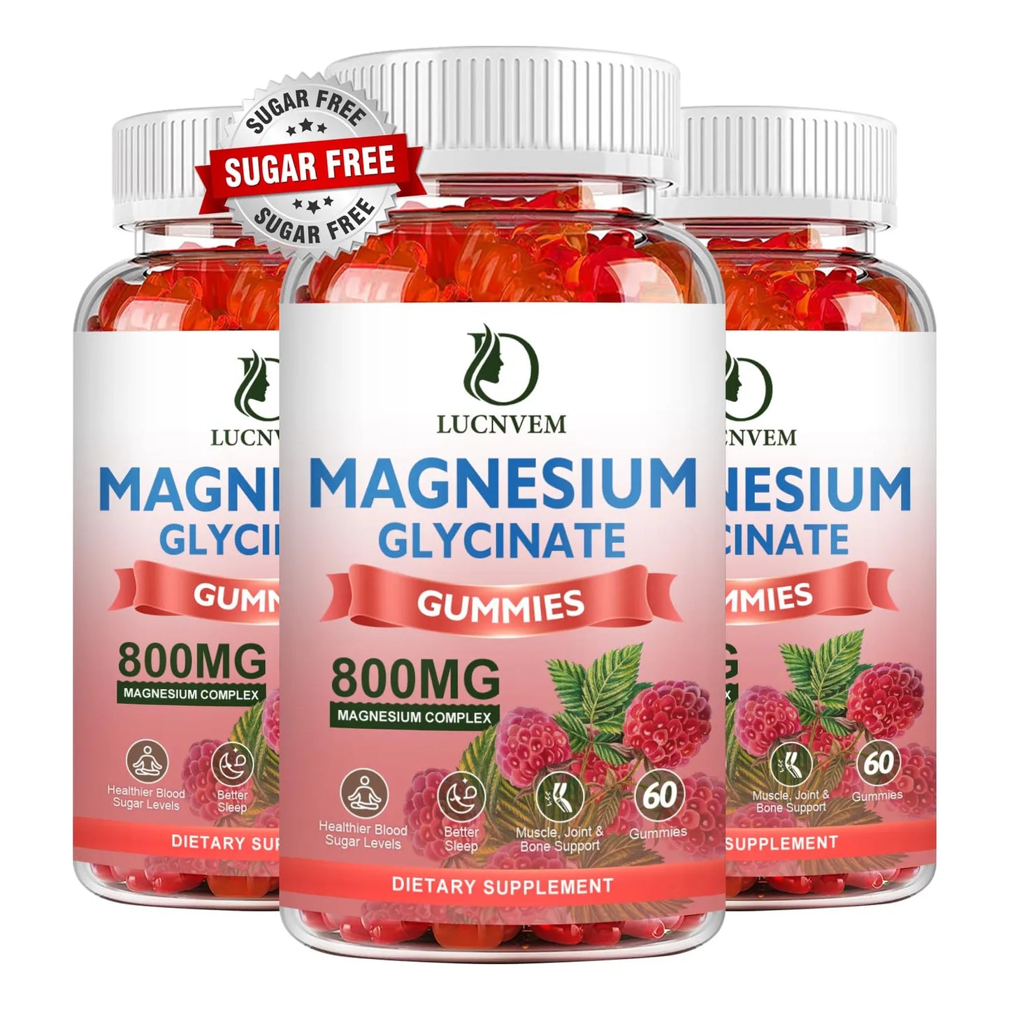 Gomitas De Magnesio 500 Mg Con Malato Taurato Óxido Coq10 Vitamina B6 y D3 Para Relajación y Bienestar