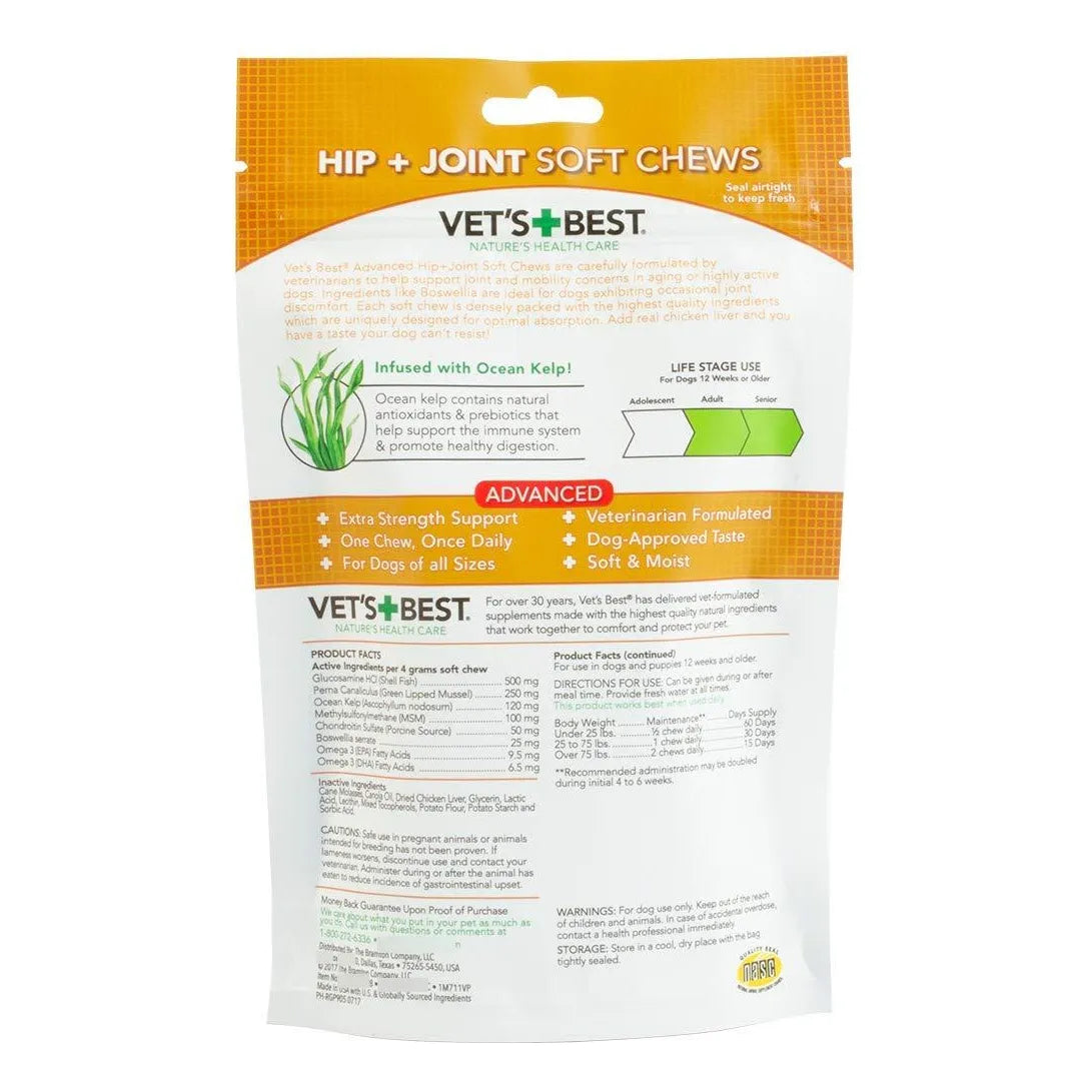 Suplementos Masticables Vets Best Para Salud Articular De Perros Con Glucosamina Y Condroitina