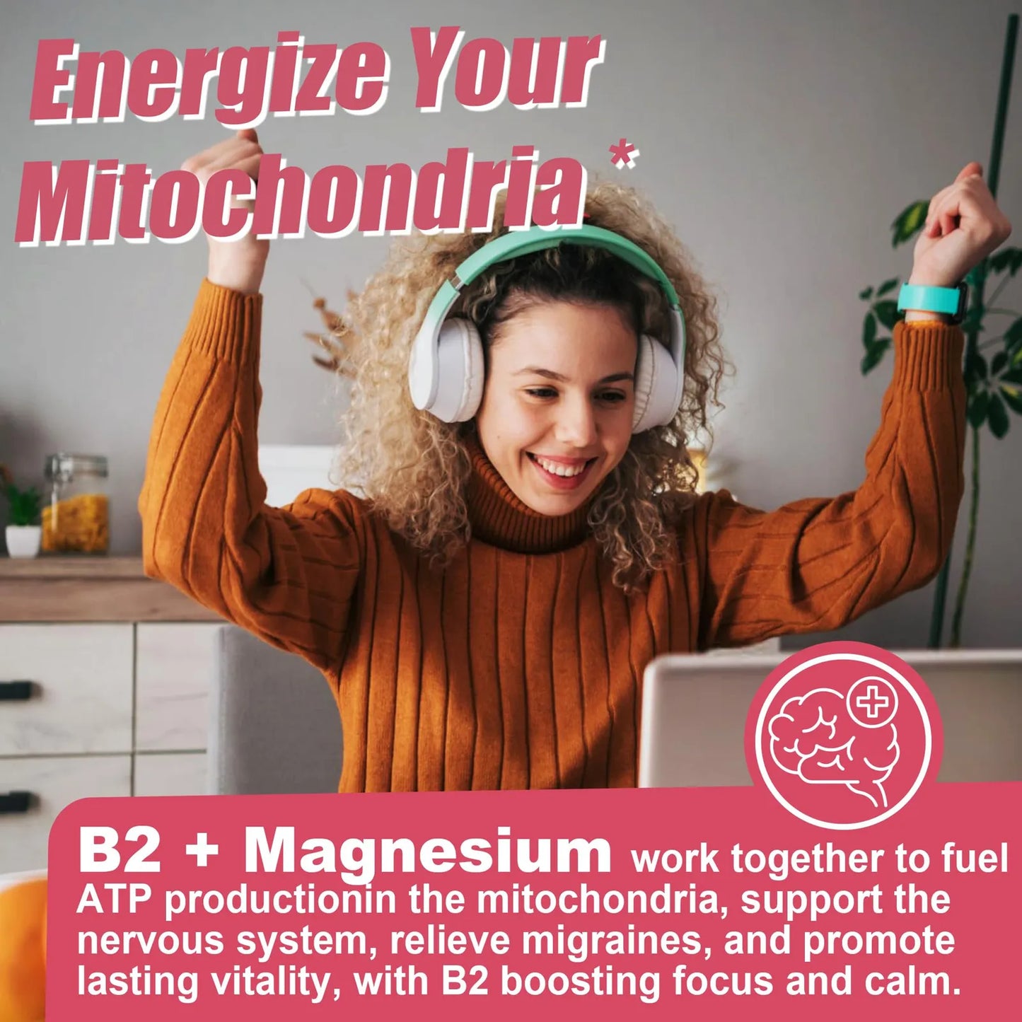 Gomitas B2 Bioactivas 400 Mg Riboflavina Con Magnesio Y Coq10 Energia Y Piel Sana