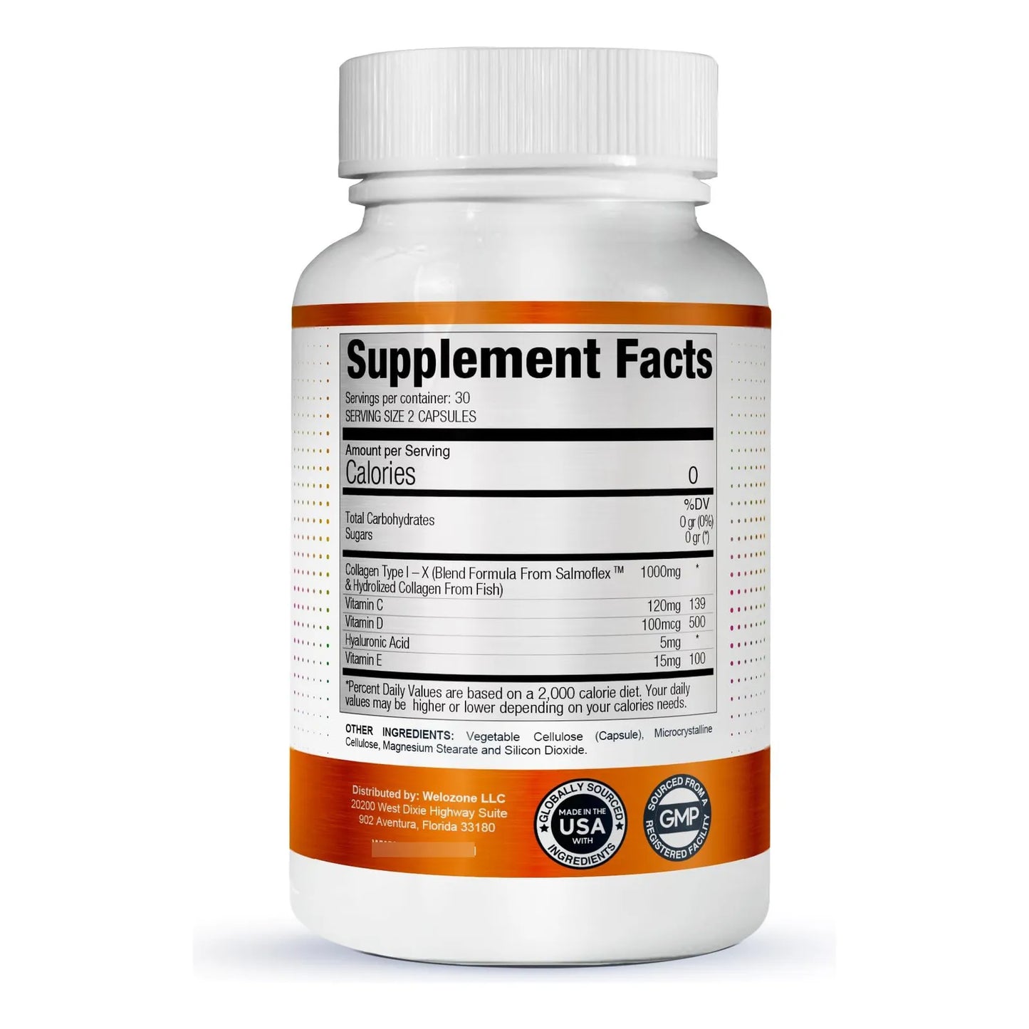 Píldoras De Colágeno Marino Con Ácido Hialurónico Y Vitamina C Para Articulaciones Y Piel