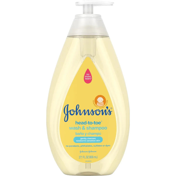 Johnson's Jabon Baño Hipoalergenico Pieles Sensibles 800 Ml Cuidado Suave Y Natural