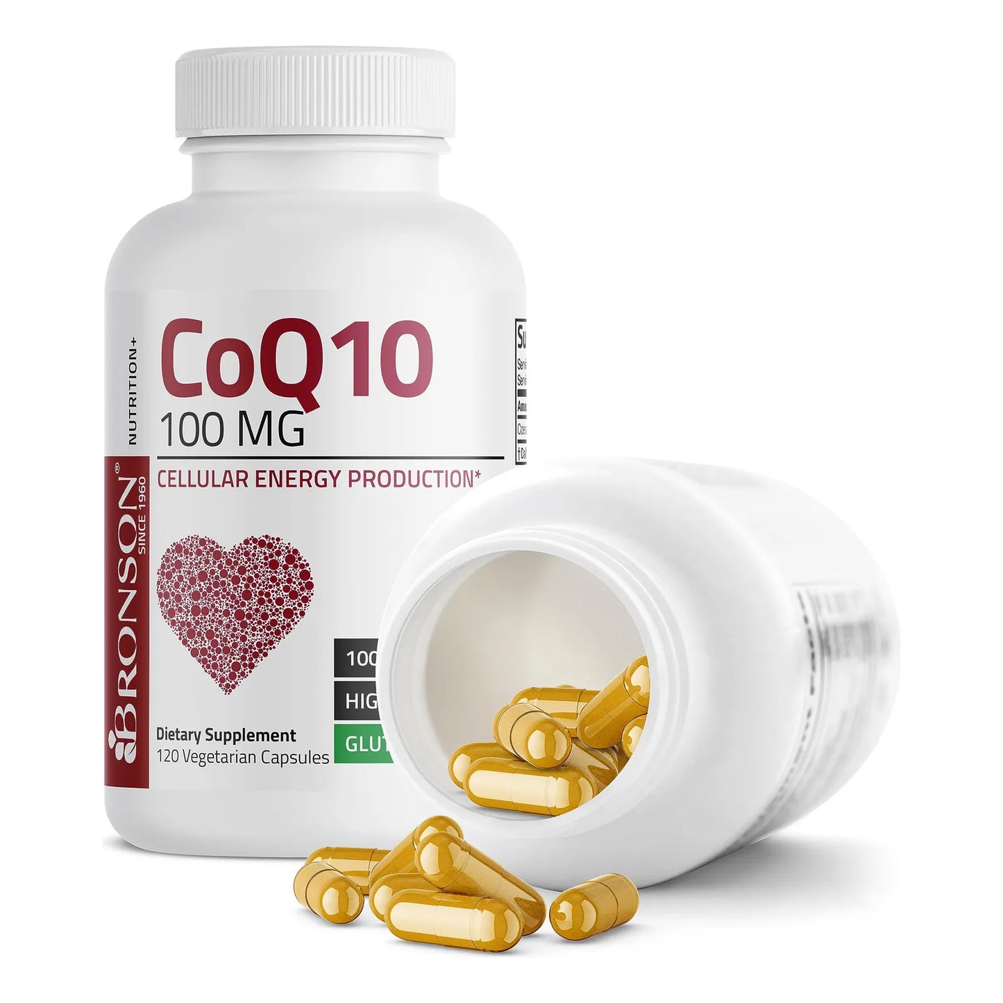 CoQ10 100 Mg 120 Cápsulas Veganas Energía Celular Antioxidante Premium