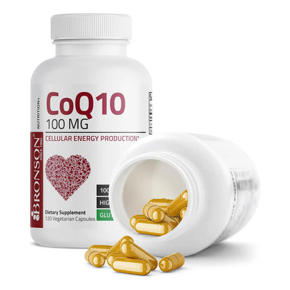 CoQ10 100 Mg 120 Cápsulas Veganas Energía Celular Antioxidante Premium
