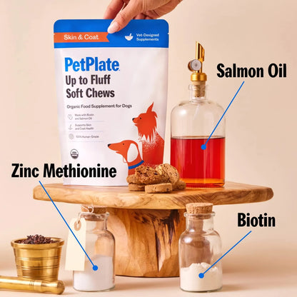 Masticables Suaves Para Perros Con Soporte Para Piel Y Pelaje Ingredientes Orgánicos
