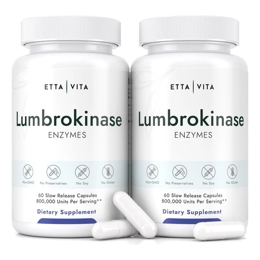 Lumbroquinasa 40 Mg 120 Cápsulas Enzimáticas Digestión Y Salud Cardiovascular