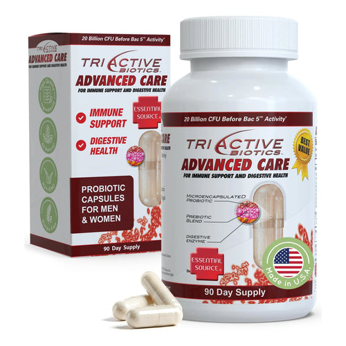 TriActive Biotics Probióticos 20 Mil Millones UFC Salud Digestiva E Inmunológica