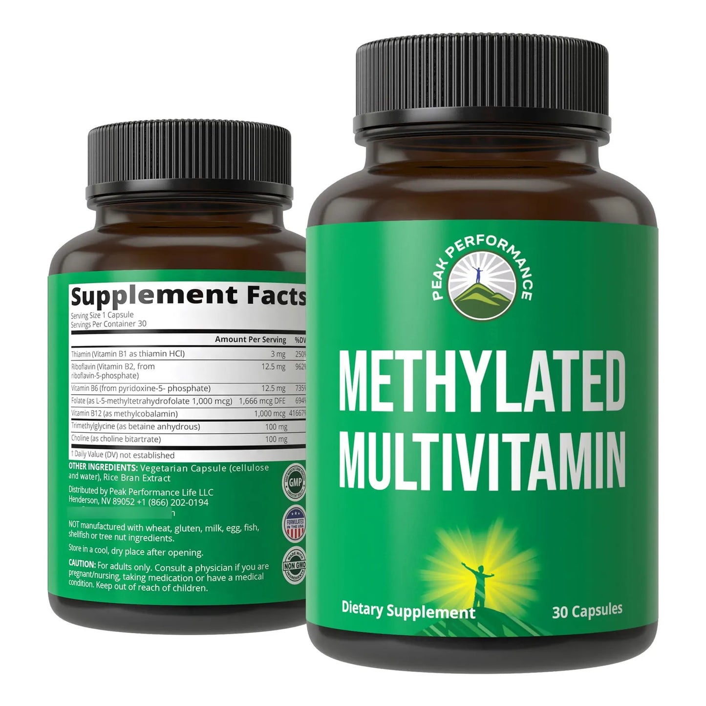 Multivitamínico Metilado Complejo B Con L Metilfolato Y Metilcobalamina Suplemento MTHFR