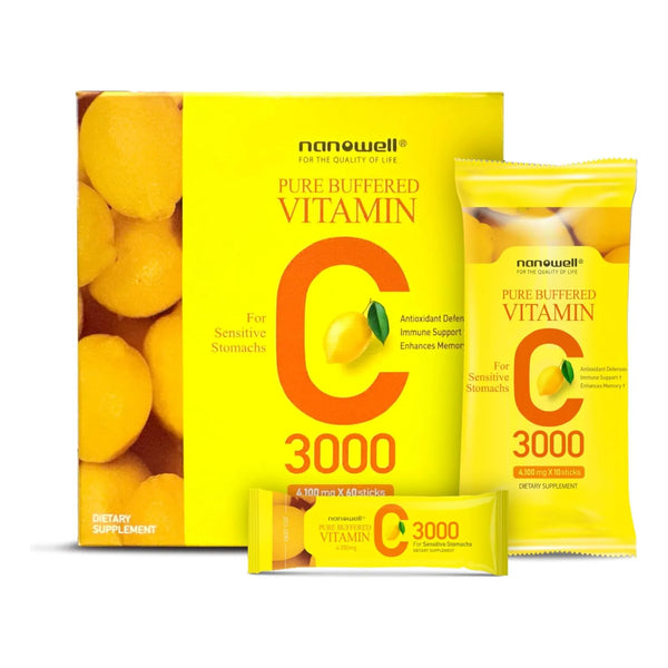 Vitamina C Tamponada 3000 Mg 60 Barras Apoyo Inmunológico Sin Acidez