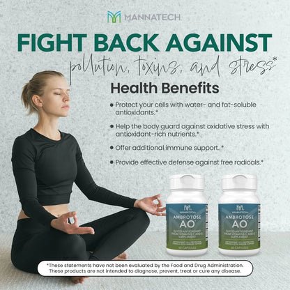 Capsulas Ambrotose Ao 60 Unidades Vitamina C Y E Antioxidante