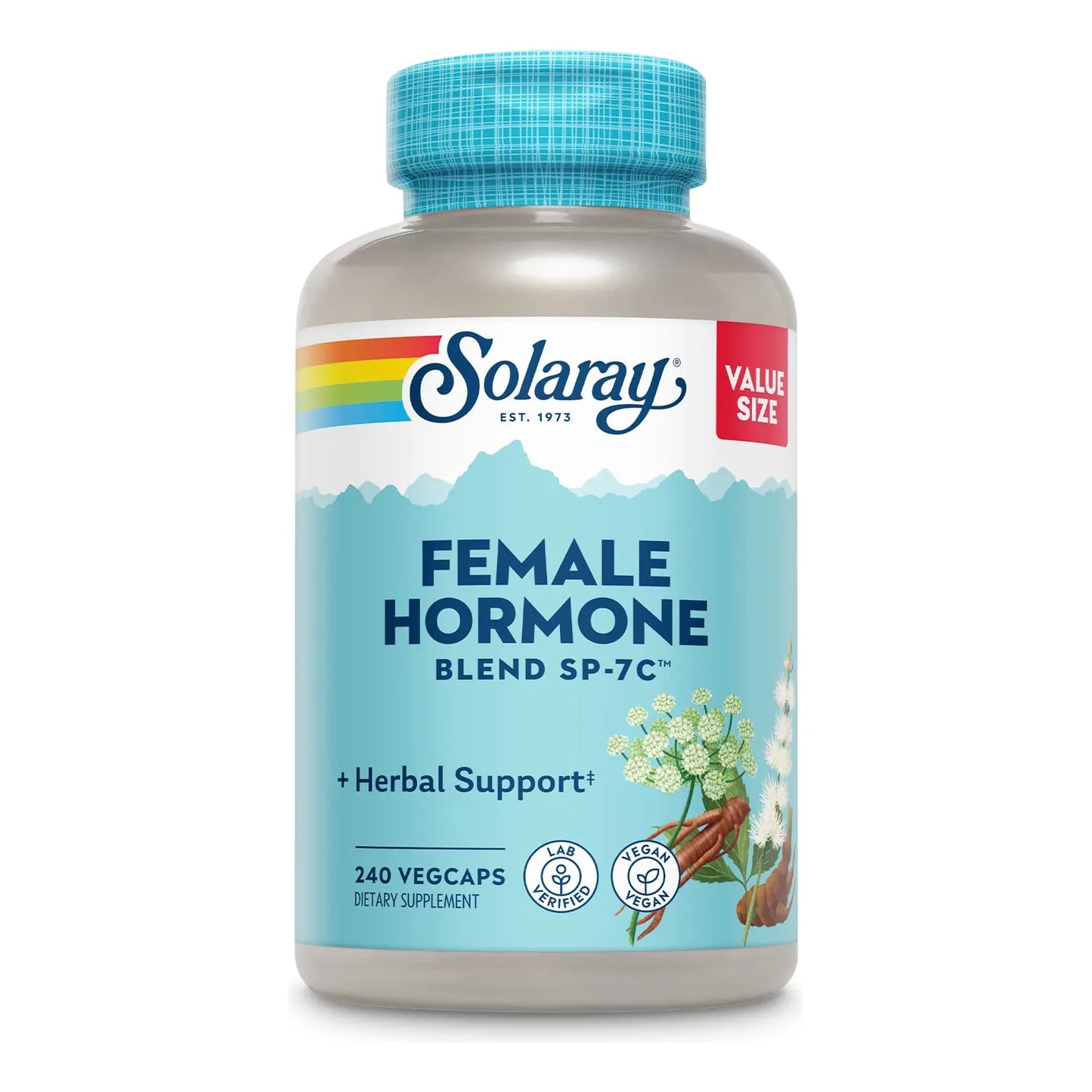 Mezcla Hormonal Femenina Equilibrio Hierbas Cohosh Negro Dong Quai Vegano