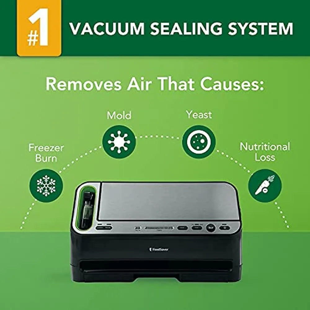 Máquina Envasadora Al Vacío 2 En 1 Foodsaver V4400 Conserva Alimentos Frescos Por Años