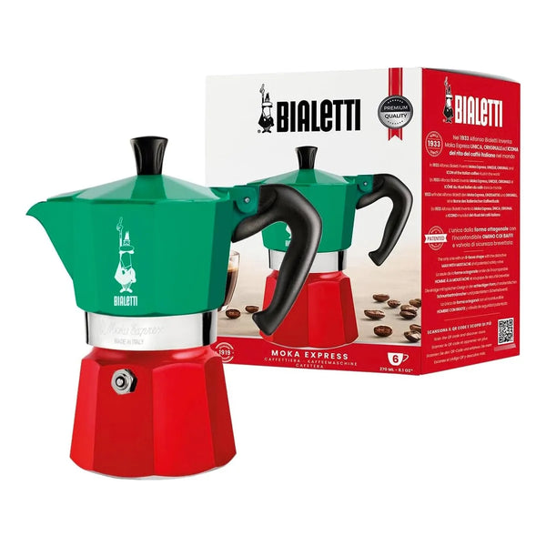 Cafetera Espresso Bialetti Acero Inoxidable 6 Tazas Sabor Italiano