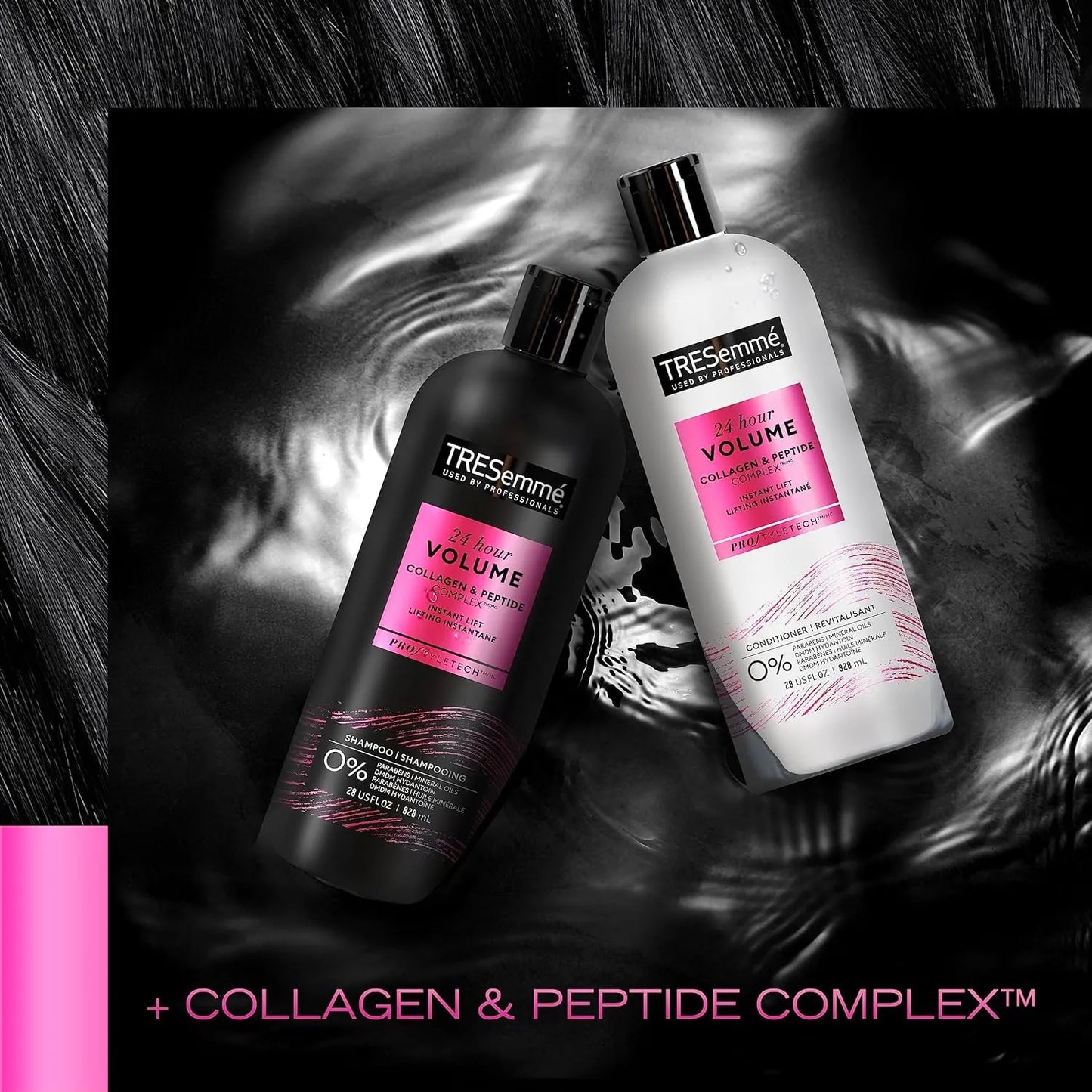 Tresemme Voluminizador Champu Acondicionador 24h 828ml Cabello Con Volumen Profesional