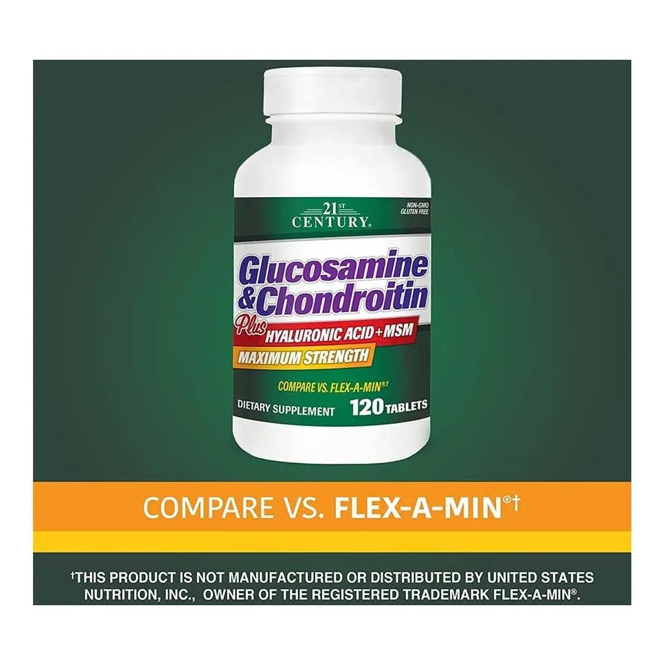 Tabletas Glucosamina Condroitina Plus 120 Unidades Para Articulaciones