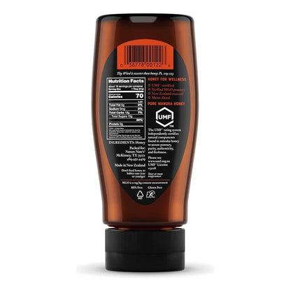 Miel Manuka Cruda De Nueva Zelanda MGO 263 UMF 10+ 375g Botella Exprimible