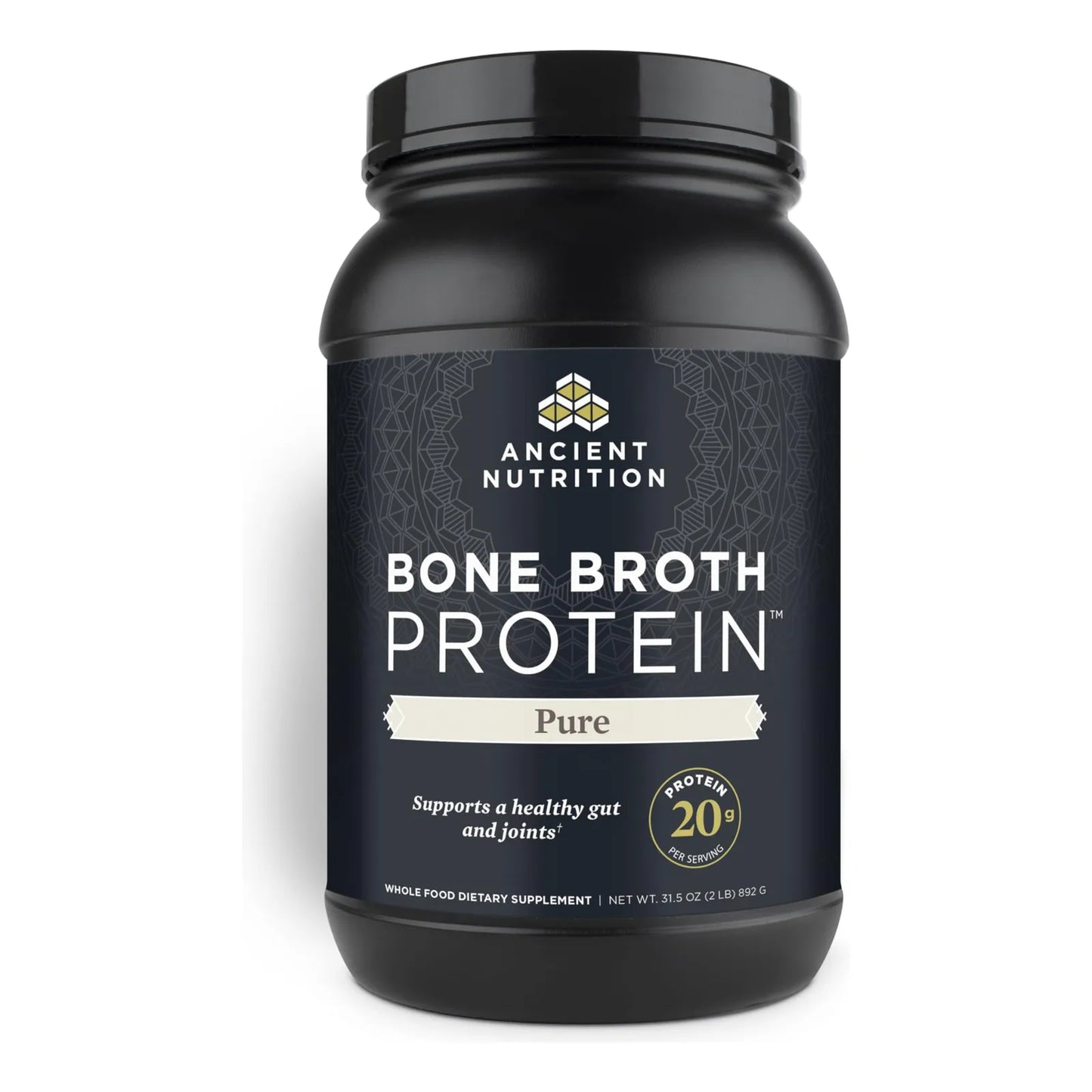Proteina De Caldo De Hueso Natural Sabor Puro 40 Porciones Polvo Paleo