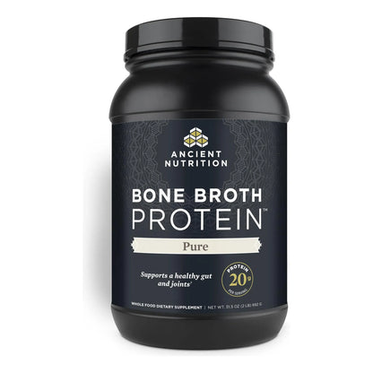 Proteina De Caldo De Hueso Natural Sabor Puro 40 Porciones Polvo Paleo
