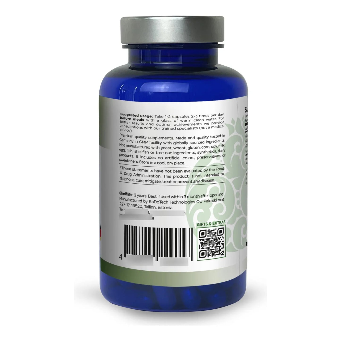 Ginkgo Biloba 120 Cápsulas Suplemento Memoria Concentración Antioxidantes