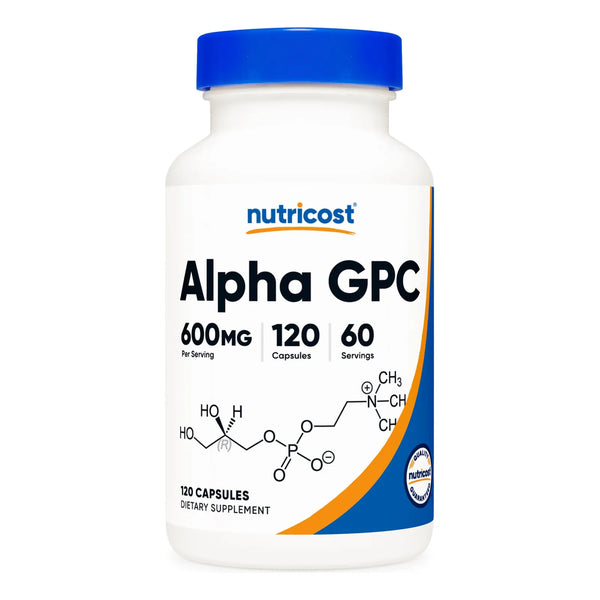 Alpha Gpc 600 Mg 120 Capsulas Efecto Cognitivo Energia Mental