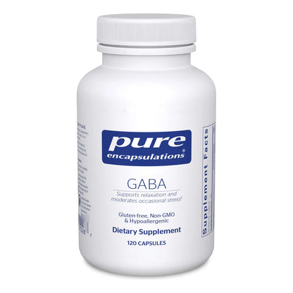 Suplemento De GABA Premium 120 Cápsulas Relajación Natural Y Manejo Del Estrés