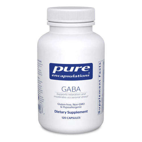 Suplemento De GABA Premium 120 Cápsulas Relajación Natural Y Manejo Del Estrés