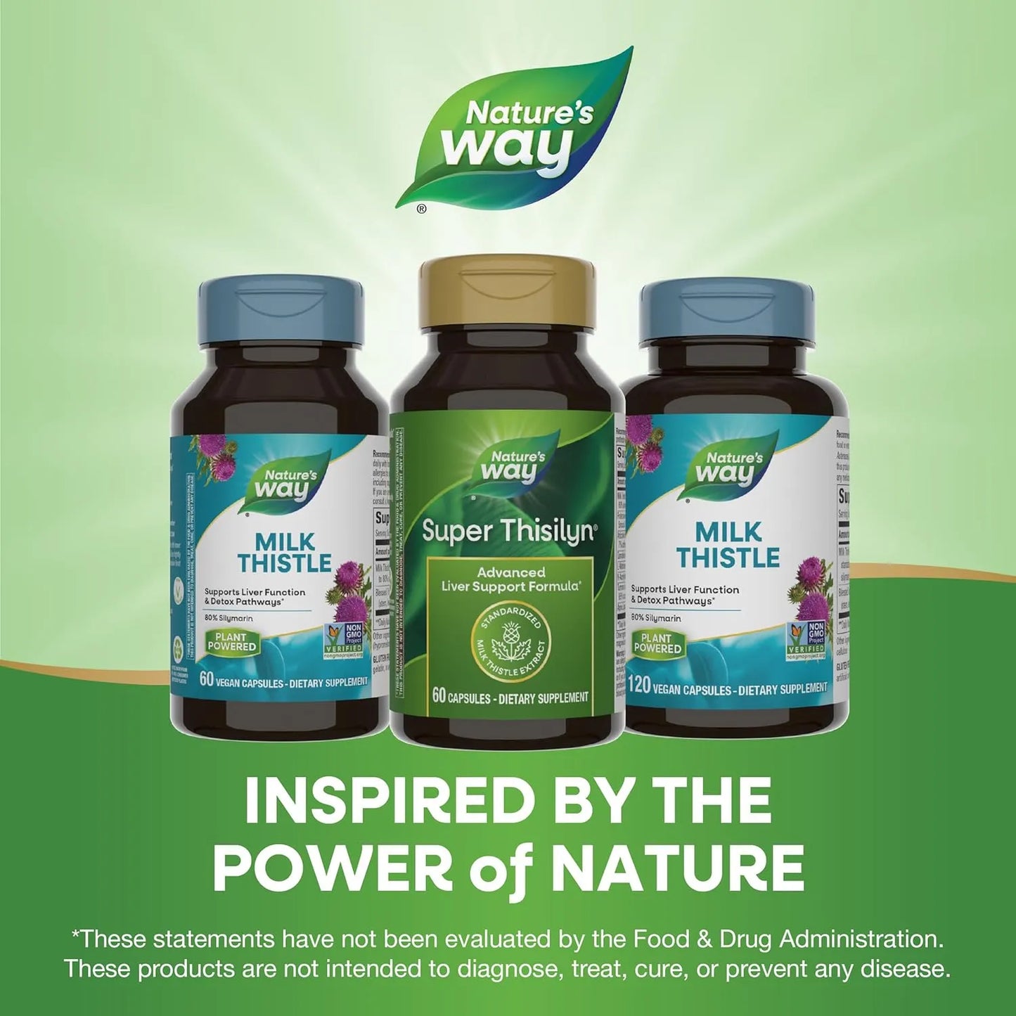 Fórmula Avanzada De Apoyo Hepático Nature's Way Super Thisilyn 60 Cápsulas