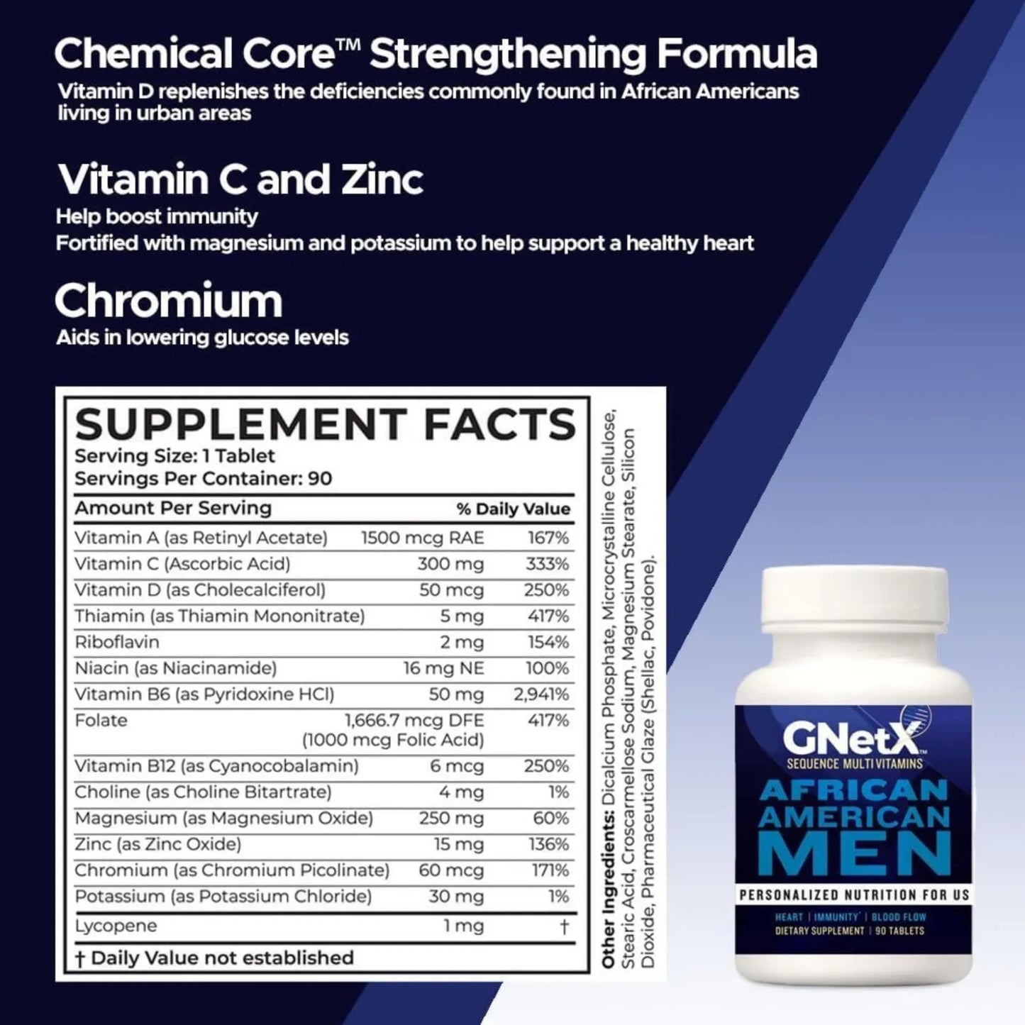 Multivitaminas Para Hombres Afroamericanos Con Vitamina C Zinc Y Vitamina D