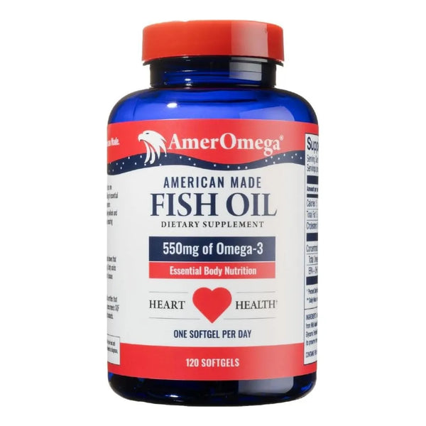Aceite De Pescado Omega 3 Triglicerido AmerOmega Salud Cardiaca Corazon Fuerte