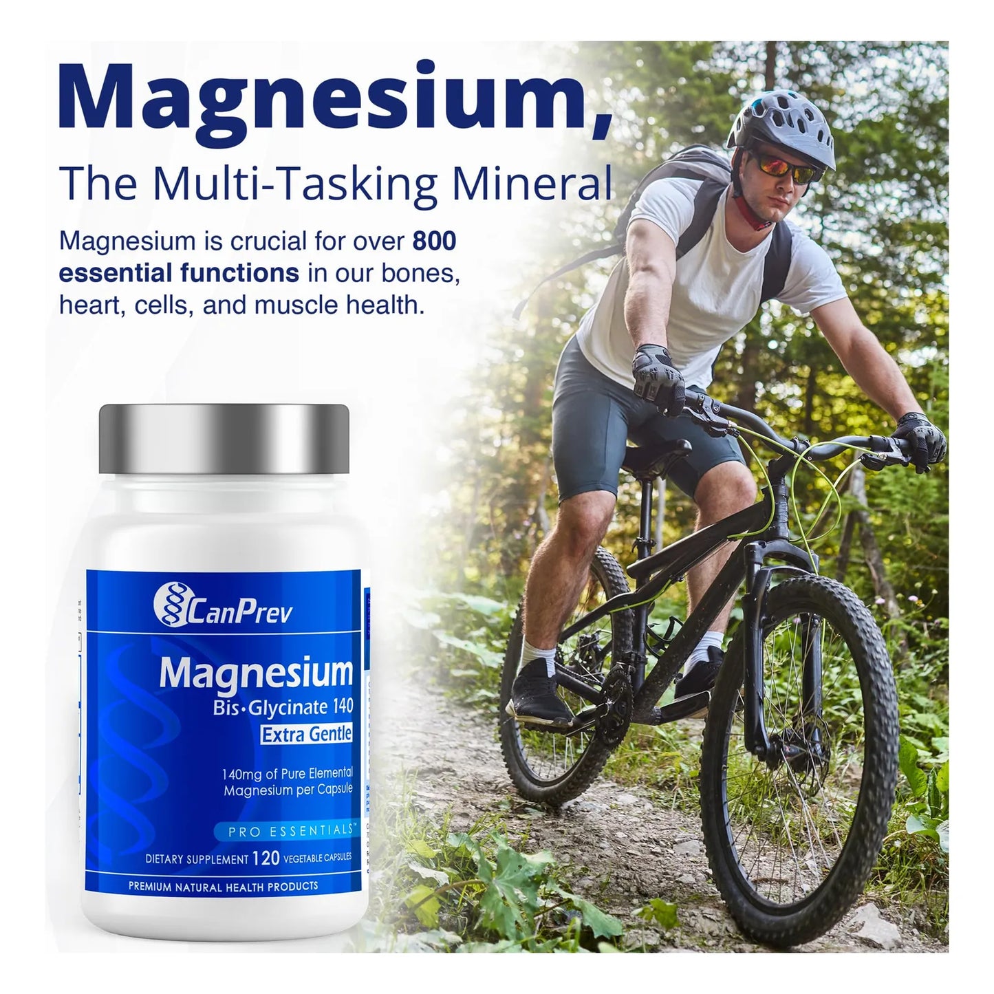 Bisglicinato De Magnesio 120 Capsulas 140 Mg Alta Biodisponibilidad