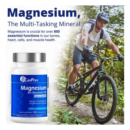 Bisglicinato De Magnesio 120 Capsulas 140 Mg Alta Biodisponibilidad