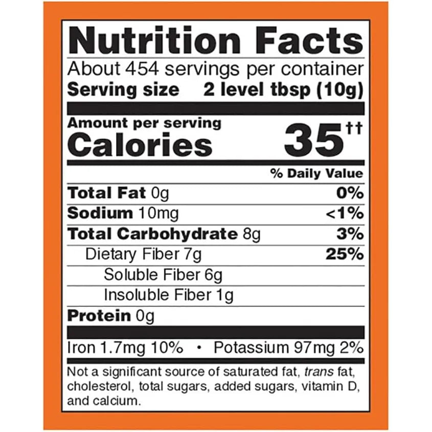 Cascaras De Psyllium Enteras Fibra Soluble 4.54 Kg Saludable Now Suplementos