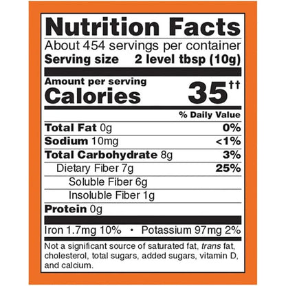 Cascaras De Psyllium Enteras Fibra Soluble 4.54 Kg Saludable Now Suplementos