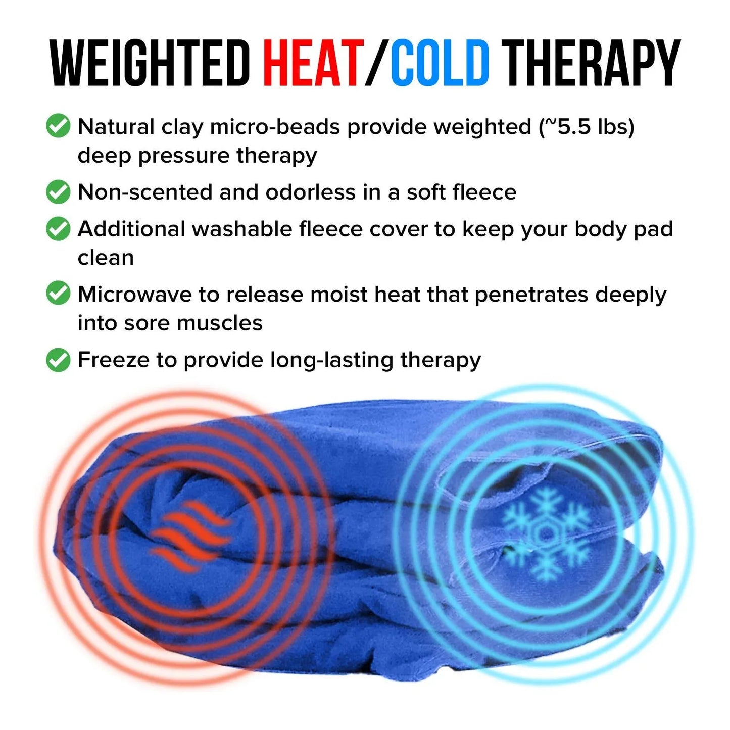 Almohadilla Térmica XL Para Cuello Hombros Y Espalda Húmeda Con Funda Lavable