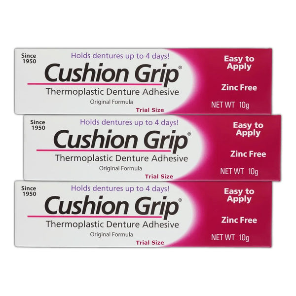 Adhesivo Termoplástico Cushion Grip Para Dentaduras Sueltas Ajuste Perfecto 4 Días