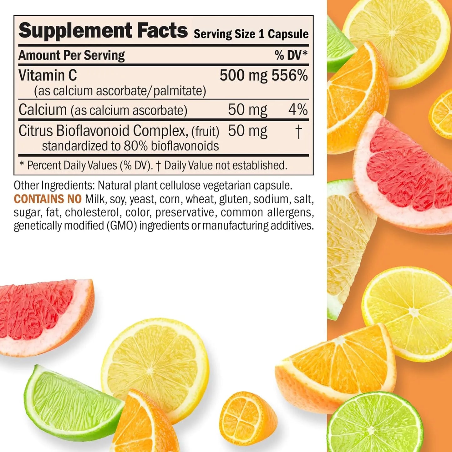 Vitamina C 500mg No Acida Con Bioflavonoides 360 Capsulas Andrew Lessman