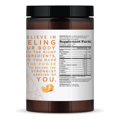 Aminoácidos Esenciales BCAA Sabor Naranja 350g Pure Power 30 Porciones