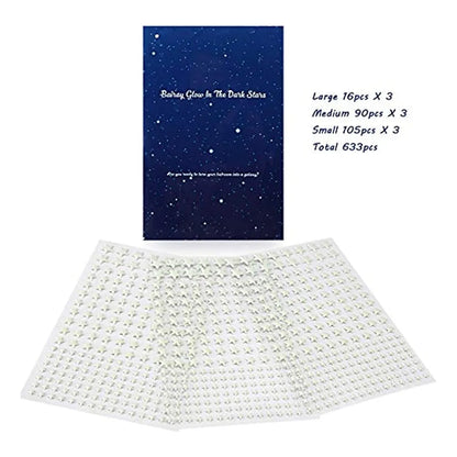 Calcomanias De Estrellas Que Brillan En La Oscuridad Decoracion Magica Para Dormitorios