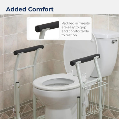 Rail De Seguridad Para Inodoro Drive Medical Soporte 300 Lbs Ajustable