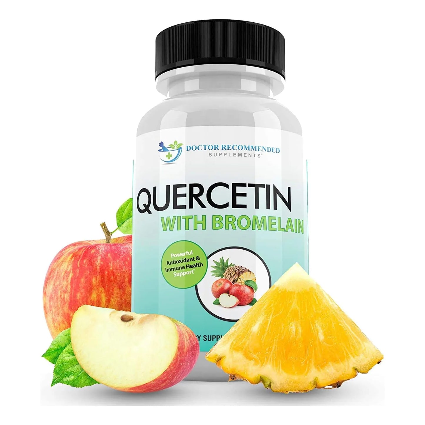 Quercetina 800mg Con Bromelina 165mg 120 Cápsulas Veganas Suplemento Antioxidante