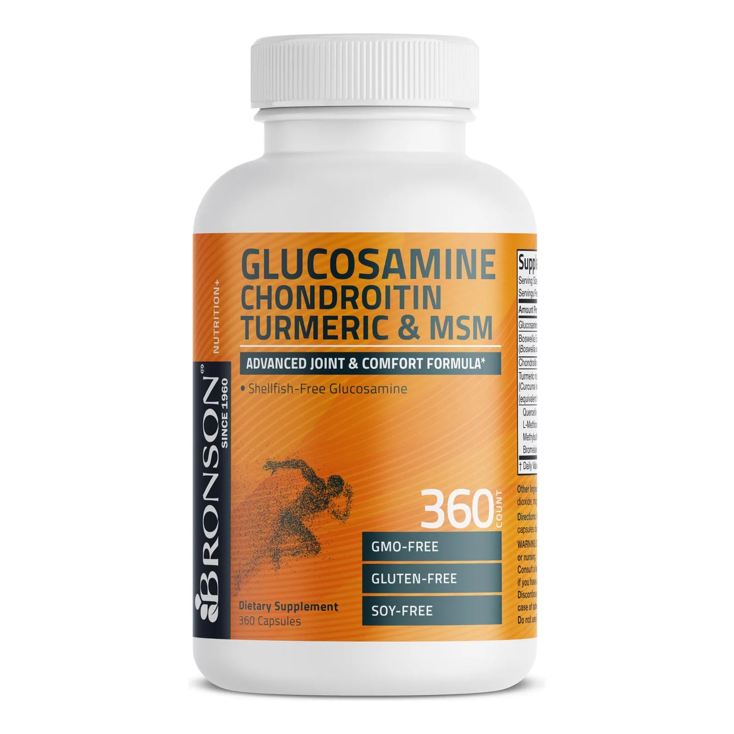 Glucosamina Condroitina Cúrcuma MSM 360 Cápsulas Fórmula Avanzada Para Articulaciones
