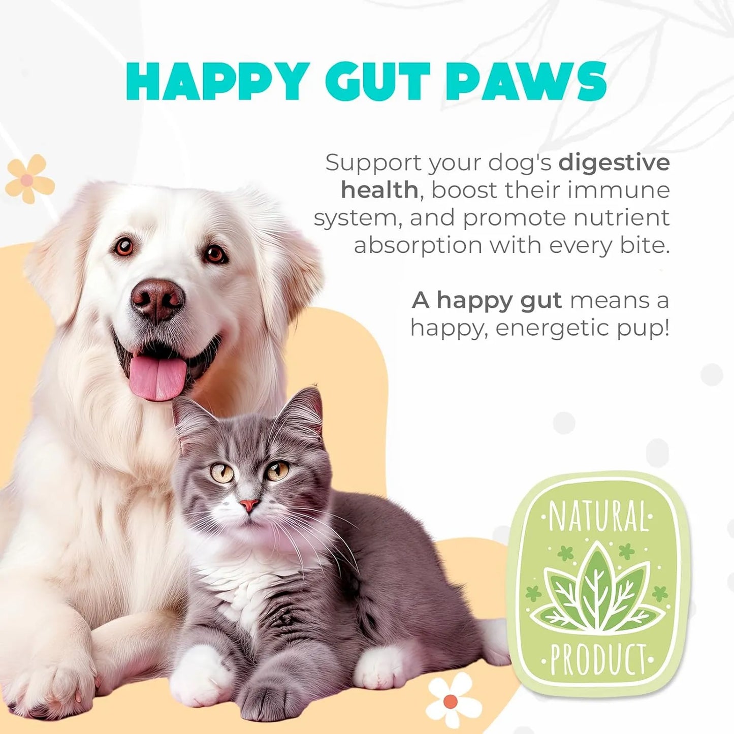 Probióticos Masticables Para Perros 150 Unidades Salud Digestiva E Inmunidad