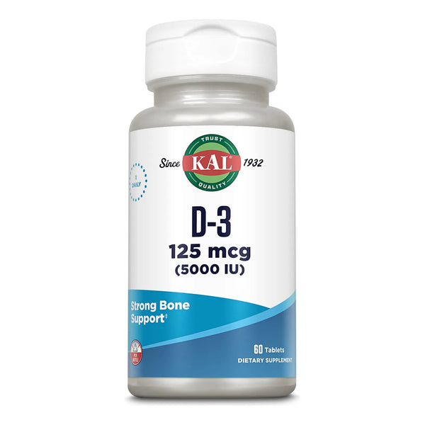 Vitamina D3 5000 UI Tabletas Alta Potencia Absorción Rápida Salud Ósea E Inmunológica