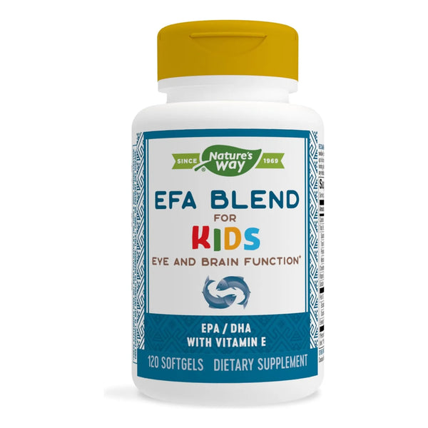 Efa Blend Para Niños Con Vitamina E Apoyo Ocular Y Cerebral 120 Capsulas