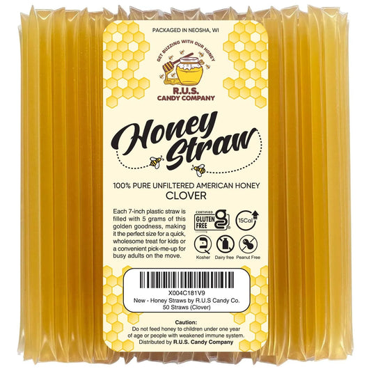 Palitos De Miel Natural Para Té Y Aperitivos 50 Unidades Sabor Trébol Puro