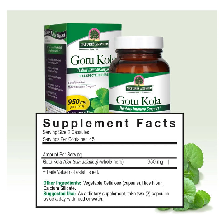 Cápsulas De Hierba Gotu Kola - Imagen 3