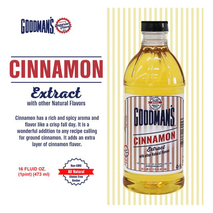 Extracto Natural De Canela Goodman's Bajo En Carbos Aroma Intenso